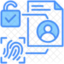 Authentification Biometrique Securite Empreinte Digitale Icône