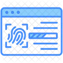 Authentification Biometrique Securite Empreinte Digitale Icône