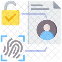 Authentification Biometrique Securite Empreinte Digitale Icône