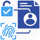 Authentification Biometrique Securite Empreinte Digitale Icône