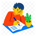 Author Writer Thinking Icon