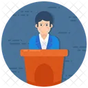 Lecture Orator Speech Icon