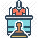 Authority Stamper Justice Icon