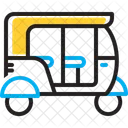Auto Rickshaw Transporte Icono