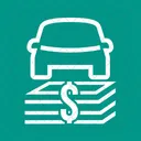Auto Financing Bank Icon