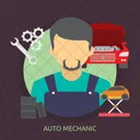Auto Mechanic Car Icon