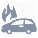 Car Fire Flame Icon