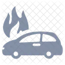 Car Fire Flame Icon