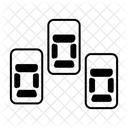 Auto Draufsicht Stau Transport Symbol