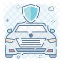 자동차 보호 안전 자동차 자동차 보험 아이콘