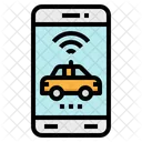 Movil Aplicacion Coche Icono