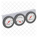 Auto Messgerate Tachometer Drehzahlmesser Symbol