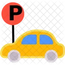 Parkplatzschild  Symbol