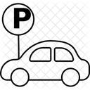 Parkplatzschild  Symbol