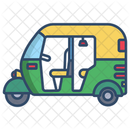 Stylish E Rickshaw Logo Part
