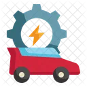 Coche Servicios Energia Icono