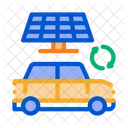 Elektro Auto Solar Symbol