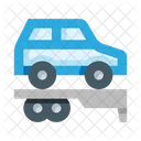 Auto Transporter Delivery Vehicles Trailer Icon