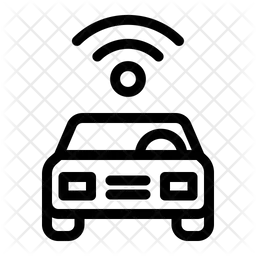 WLAN im Auto  Symbol