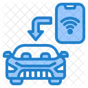 WLAN im Auto  Symbol