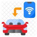 WLAN im Auto  Symbol