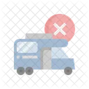 Autocaravana Prohibida Furgoneta Camper Autocaravana Icono