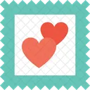 Coeur Autocollant Amour Icon