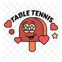 Tennis De Table Ping Pong Jeu Icône