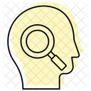 Autodescoberta Cor Sombra Icone Linha Fina Icon