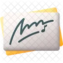 Autograph Signature Sign Icon