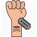 Autolesion Autolesion Salud Mental Icono