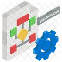 Algoritmo Automacao De Fluxo De Trabalho Mapa Do Site Ícone