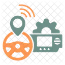Automated Driving System Car Ads Icon