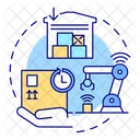 Automated Logistics Delivery Icon