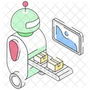 Automated Packaging Robot Packaging Robotics Icon