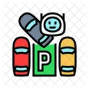 Automated Parking Autonomous Icon