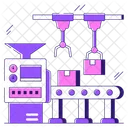 Automated Production Line Industrial Robot Industrial Production Icon