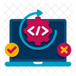 Automated Testing Icon - Download in Flat Style