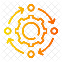 Automated Workflow Process Music And Multimedia Icon