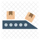 Package Sorting Conveyor Belt Industrial Conveyor Icon