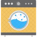 Automatic Machine Dirty Laundry Drying Clothes Icon