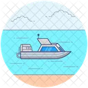 Automatic Motor Boat Delivery Ship Motor Boat Icon