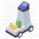 Automatic Trolley Shopping Trolley Automatic Cart Icon