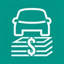 Automovel Financiamento Banco Ícone