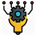 Automation Bulb Gear Icon