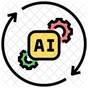 Automation Ai System Development Machine Learning Operation Icon