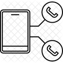 Automatischer Anrufverteiler  Symbol