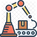 Automatisierter Roboterarm  Symbol