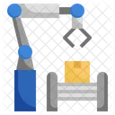 Automatisierter Roboterarm  Symbol