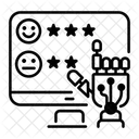 Automatisiertes Feedback Antwort Bewertung Symbol